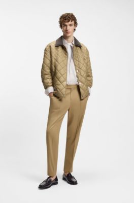 Mocassini penny in pelle liscia, Rosso scuro