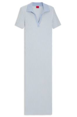 Vanisé-rib dress with stacked logo 1
