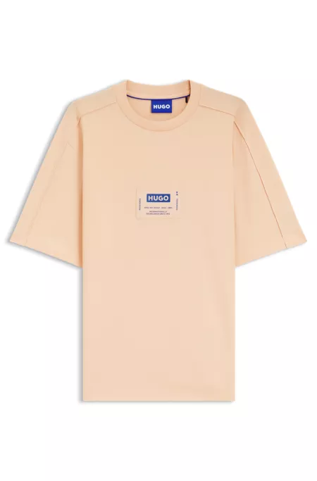 T-Shirt aus Baumwoll-Jersey mit Workwear-Logo-Label