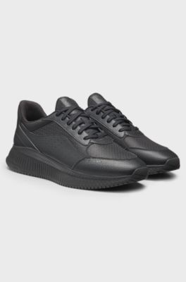 Sneakers TTNM EVO con jacquard monogramma, Nero