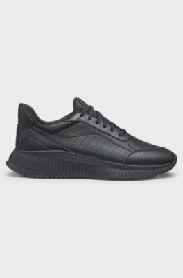 Sneakers TTNM EVO con jacquard monogramma, Nero