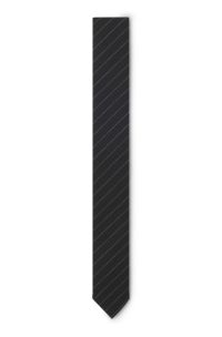 Tie with diagonal stripe, Black