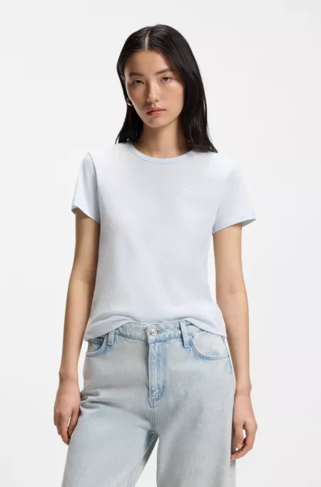 Cotton-jersey slim-fit T-shirt with Double B monogram