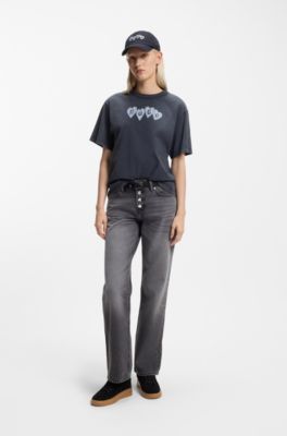 Sneakers aus Veloursleder mit gepolsterter Lasche, Schwarz