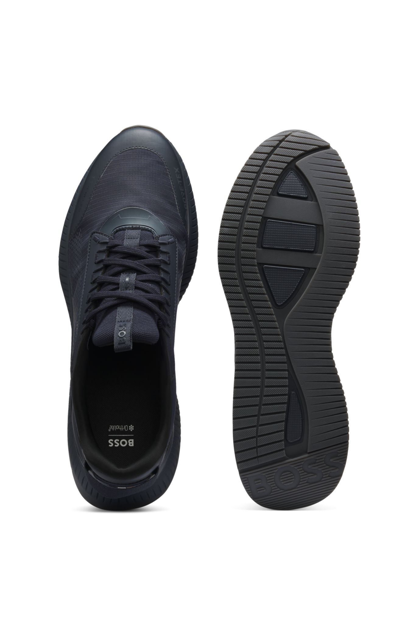 TTNM EVO trainers with textured fabric, Dark Blue