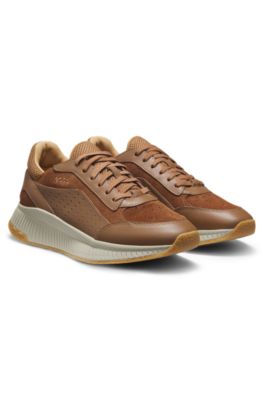 TTNM EVO trainers in leather and suede, Light Brown