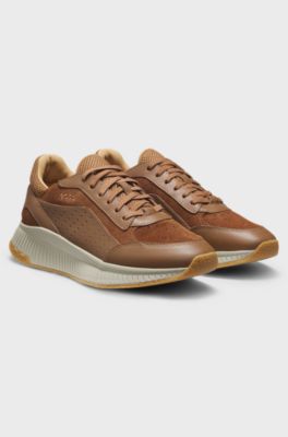 TTNM EVO trainers in leather and suede, Light Brown