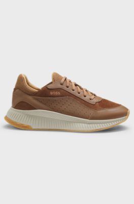 TTNM EVO trainers in leather and suede, Light Brown