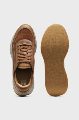 TTNM EVO trainers in leather and suede, Light Brown