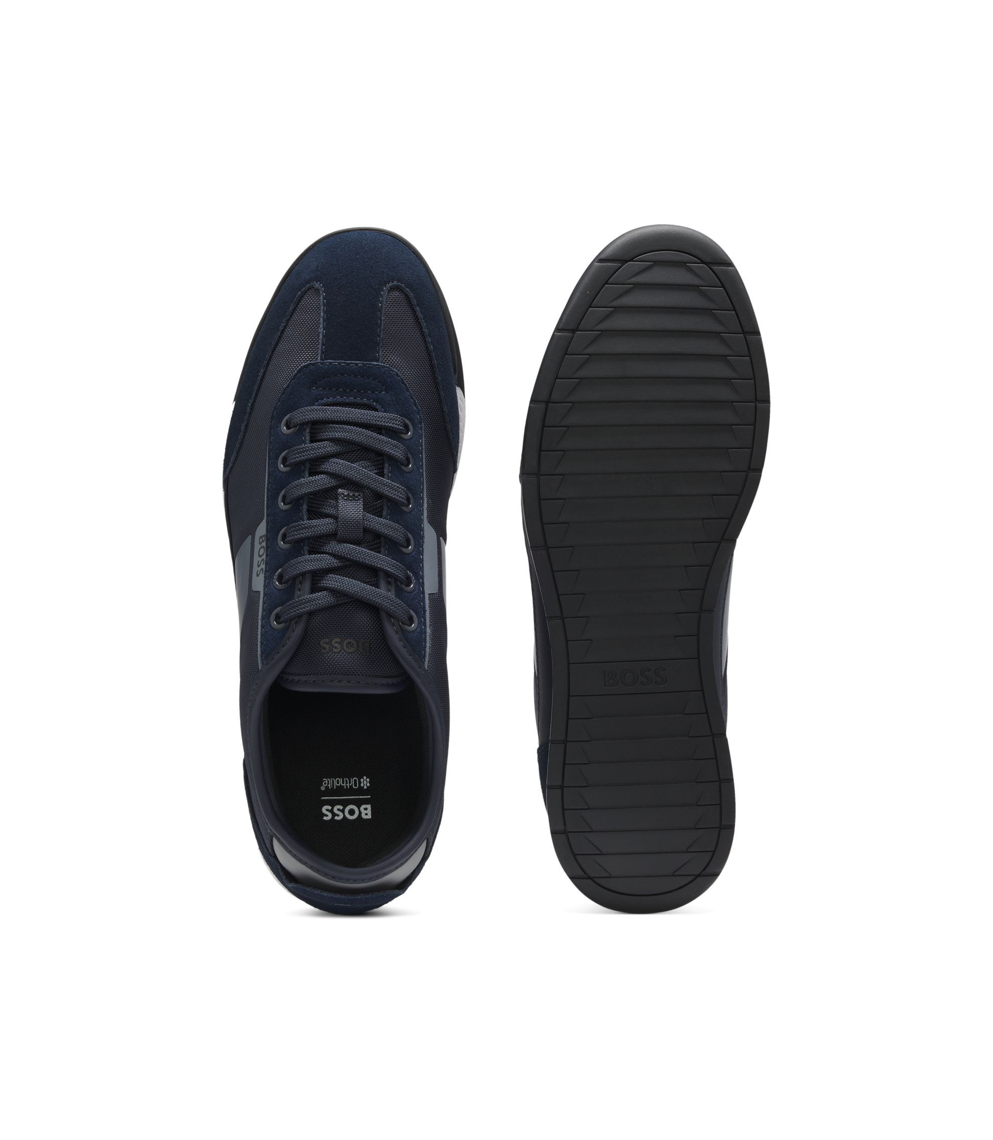 Hugo Boss BOSS Saturn Sneakers voor heren, Zwart, 39.5 EU