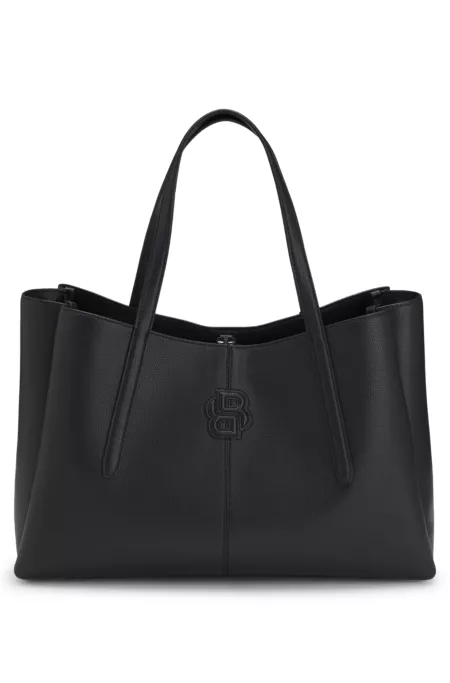 Tote bag with padded Double B monogram