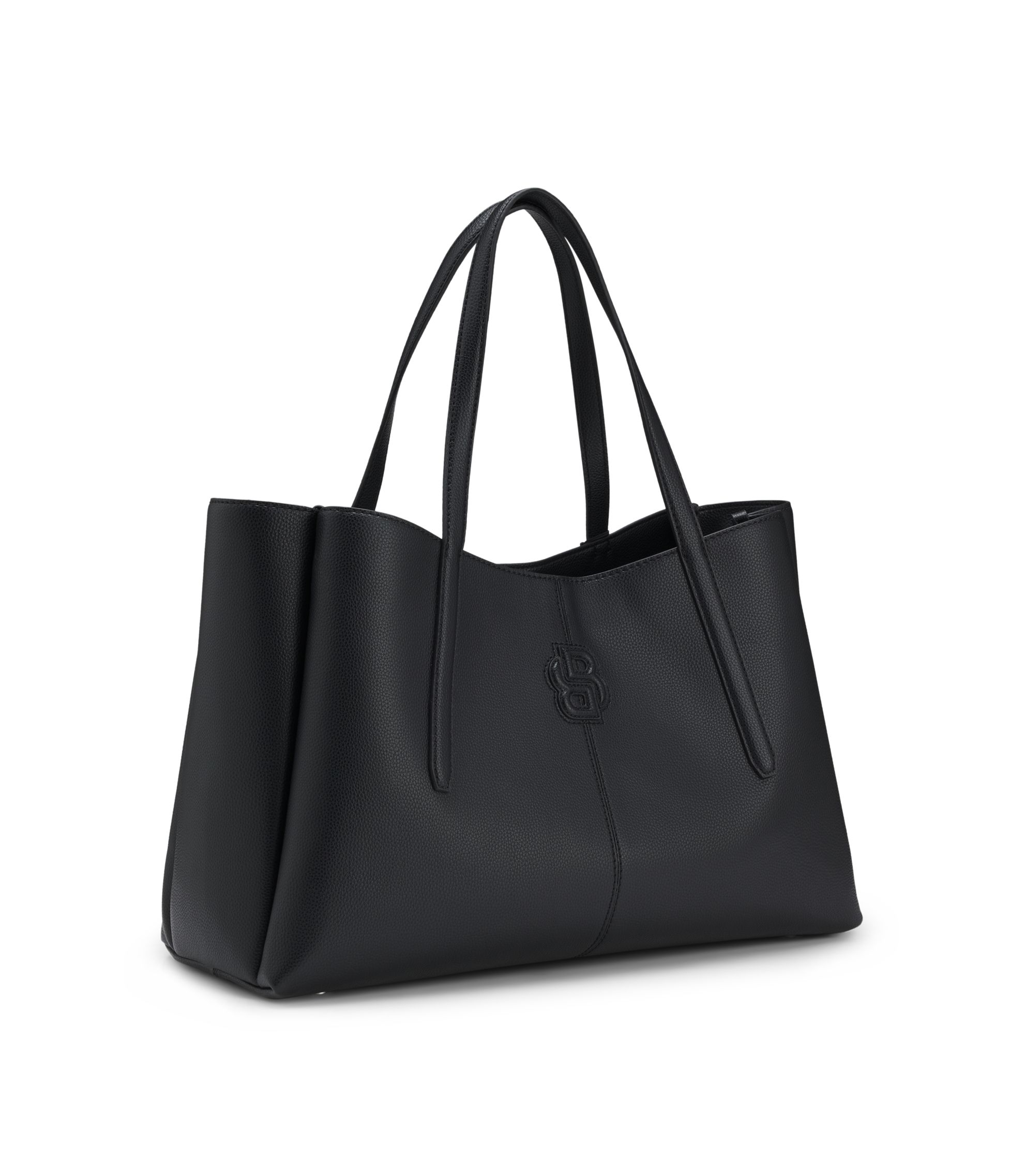 BOSS - トートバッグ パデッドDouble Bモノグラム - ブラック