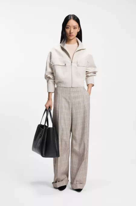 Tote bag with padded Double B monogram