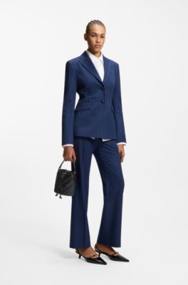 Quilted faux-leather bucket bag with stacked logo, Black