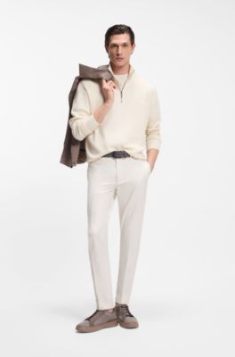 BOSS x ASTON MARTIN slim-fit trousers, Natural