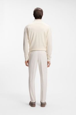 BOSS x ASTON MARTIN slim-fit trousers, Natural