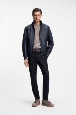 Slim-fit broek van BOSS x ASTON MARTIN, Donkerblauw