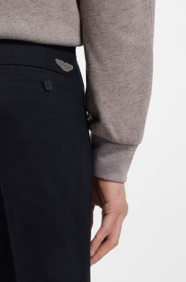 BOSS x ASTON MARTIN slim-fit trousers, Dark Blue