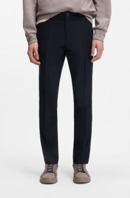 Slim-fit broek van BOSS x ASTON MARTIN, Donkerblauw