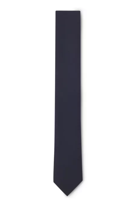 Wool-blend tie with stretch