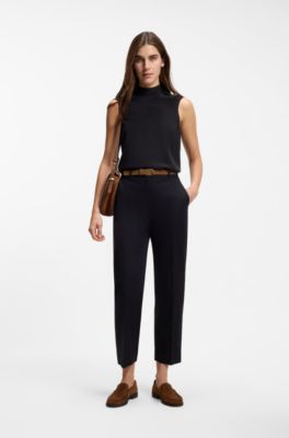 Su&egrave;de zadeltas met Double B-monogram, Bruin