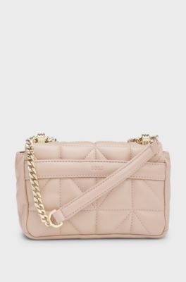 Small quilted shoulder bag with Double B monogram, light pink