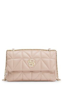 Quilted shoulder bag with Double B monogram