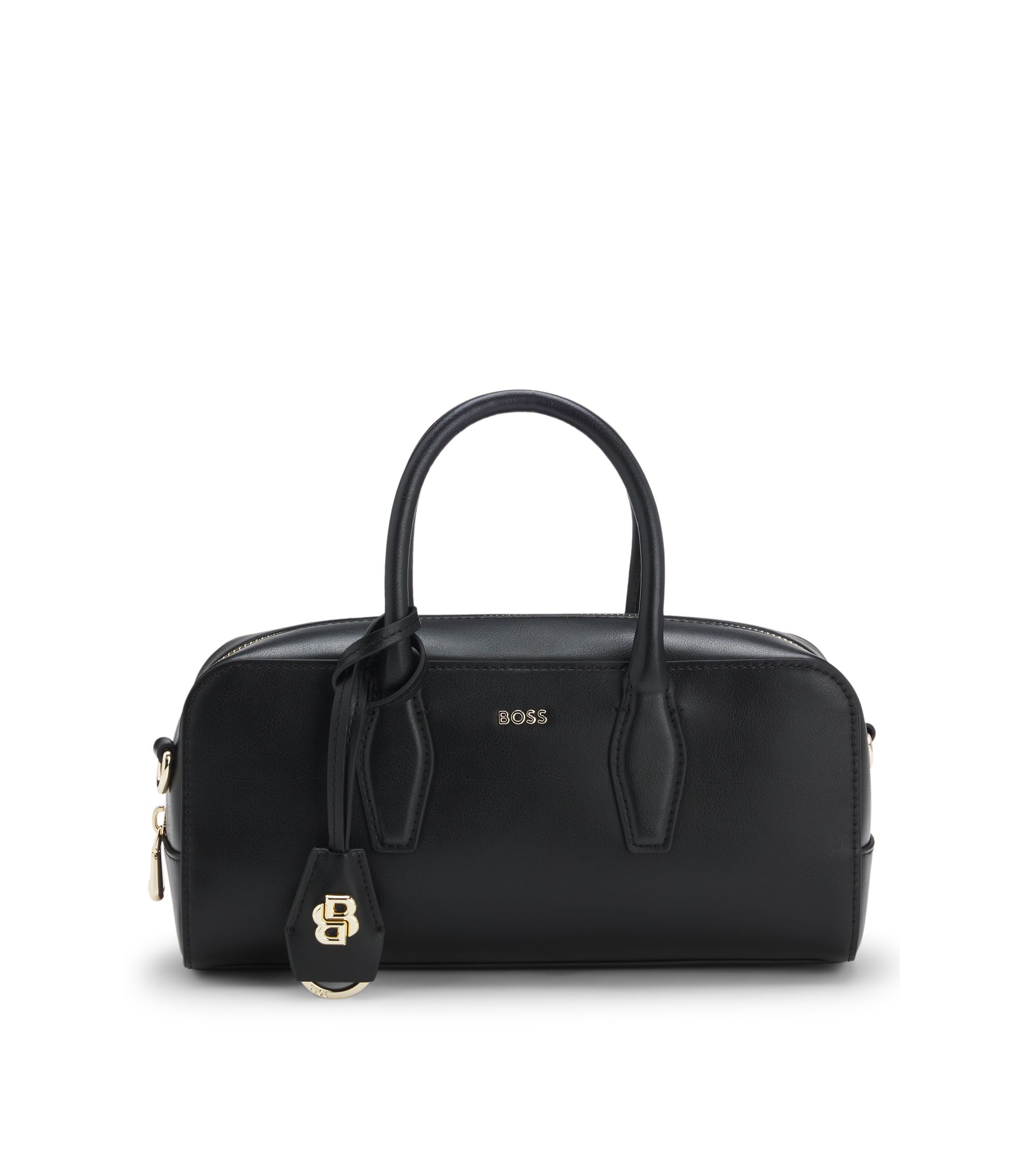 BOSS - Bowling bag with Double B monogram - Black