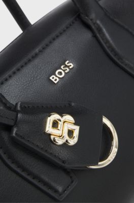 Bowling bag with Double B monogram, Black