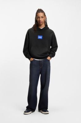 Sneakers mit Lackdetails und Schn&uuml;rung, Dunkelblau