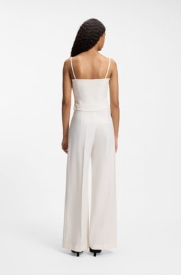 Hugo Wide-leg trousers in stretch fabric kostymbyxor dam – bild 2