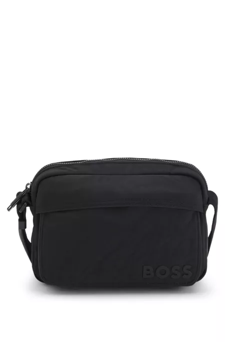 Crossbody bag with tonal logo