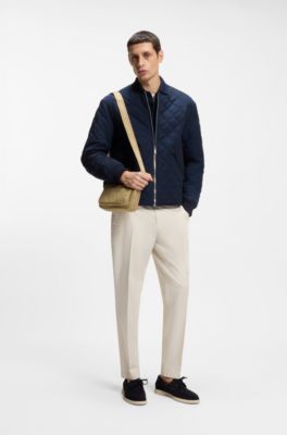 Crossbody bag with tonal logo, Khaki