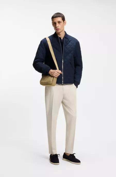 Crossbody bag with tonal logo