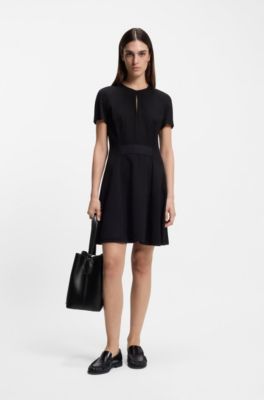 Bucket bag in faux leather, Black