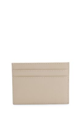 Portatessere e portachiavi in pelle Ariell in confezione regalo , Beige chiaro