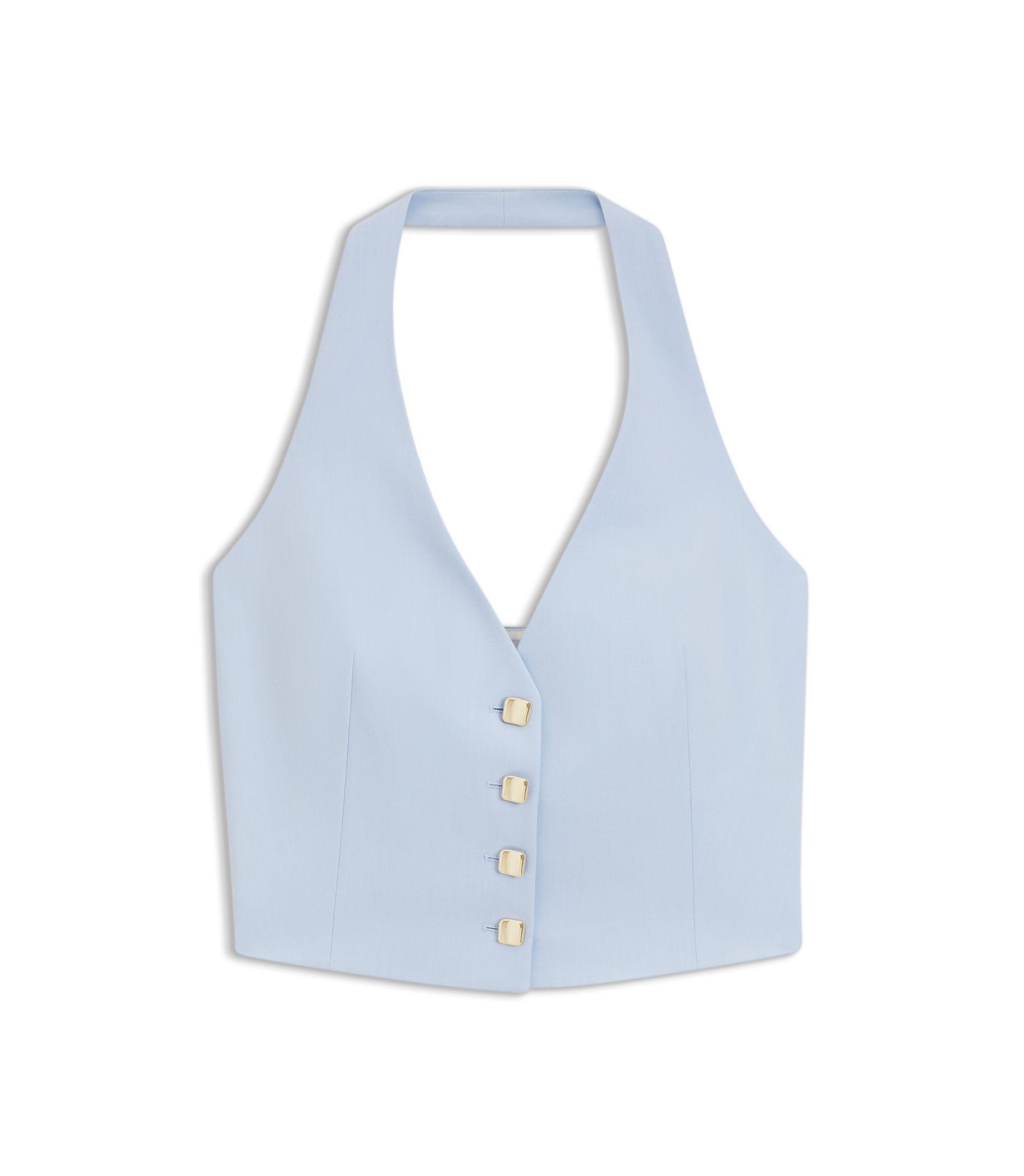 Slim-Fit Weste mit Neckholder