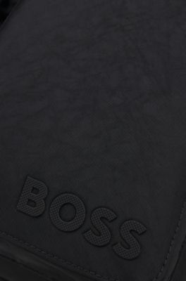 Tote bag with twin front pockets, Black