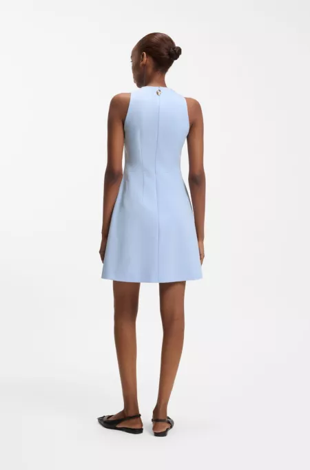 V-neck dress with seaming details