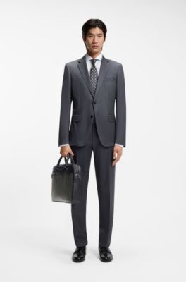 Document case in monogram print, Black