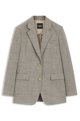 Regular-fit blazer in a wool blend