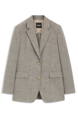 Boss Regular-fit blazer in a wool blend dam – bild 4