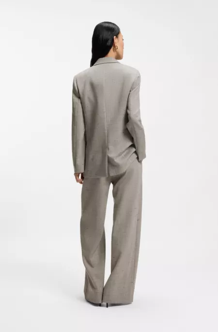 Regular-fit blazer in a wool blend