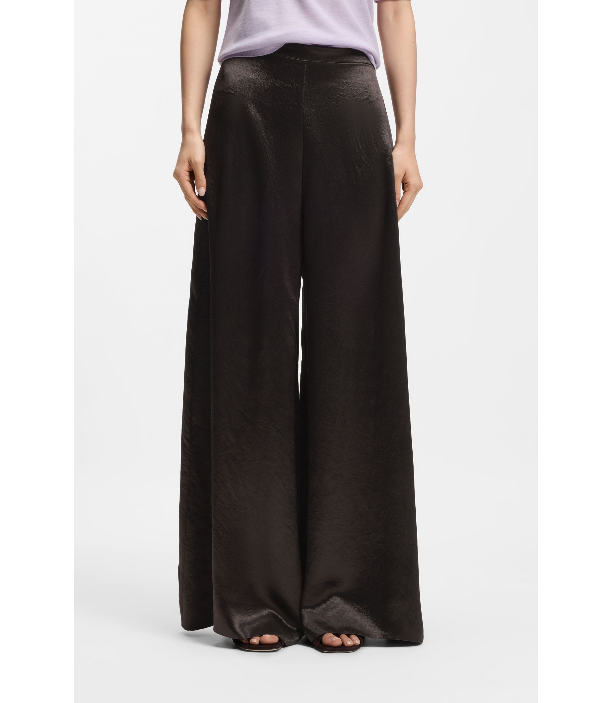 Relaxed-Fit Hose aus schimmerndem Twill