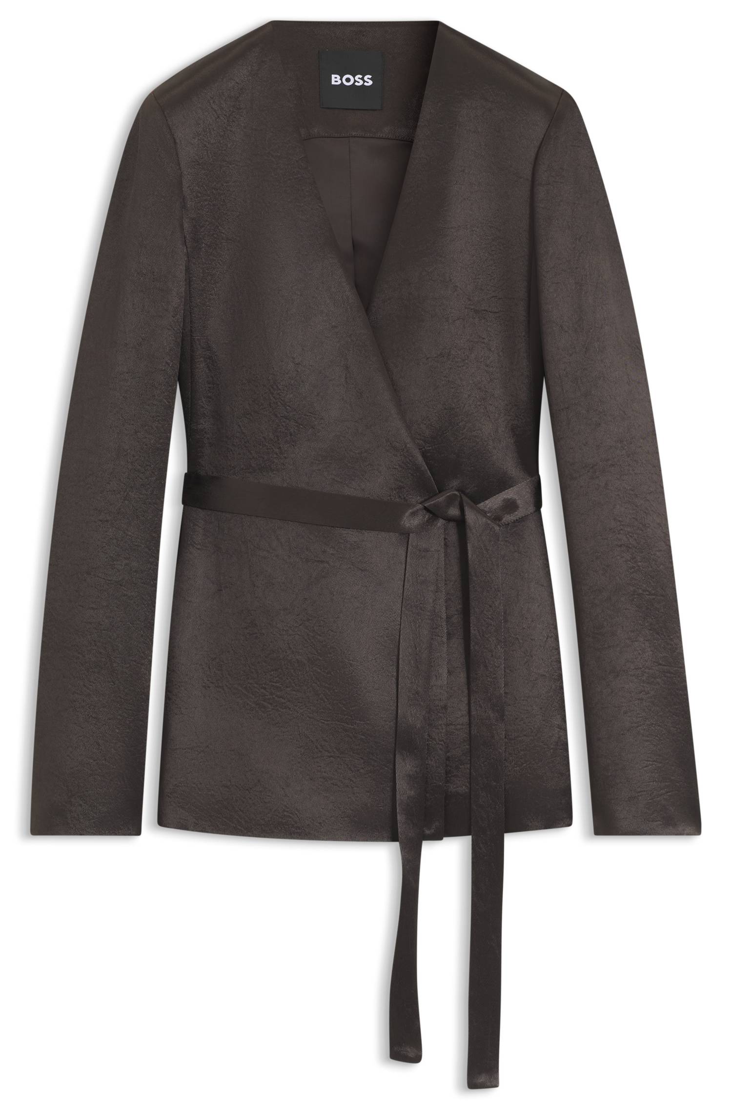 Boss Slim-fit blazer in lustrous twill dam – bild 4