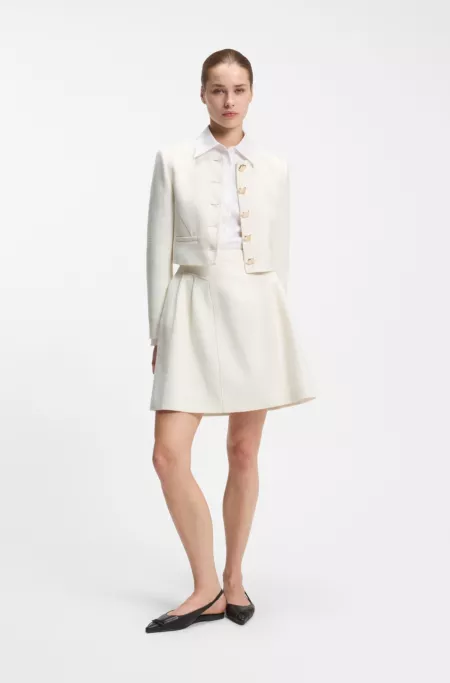 A-line skirt in sparkly bouclé