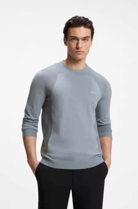 Pull en coton mélangé à la structure bodymapping