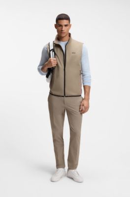 Cotton-blend sweater with bodymapping structure, Light Blue