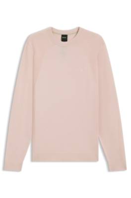 Cotton-blend sweater with bodymapping structure 1