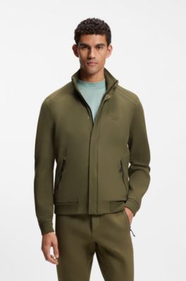 Porsche x BOSS hybrid jacket with silk, Olive